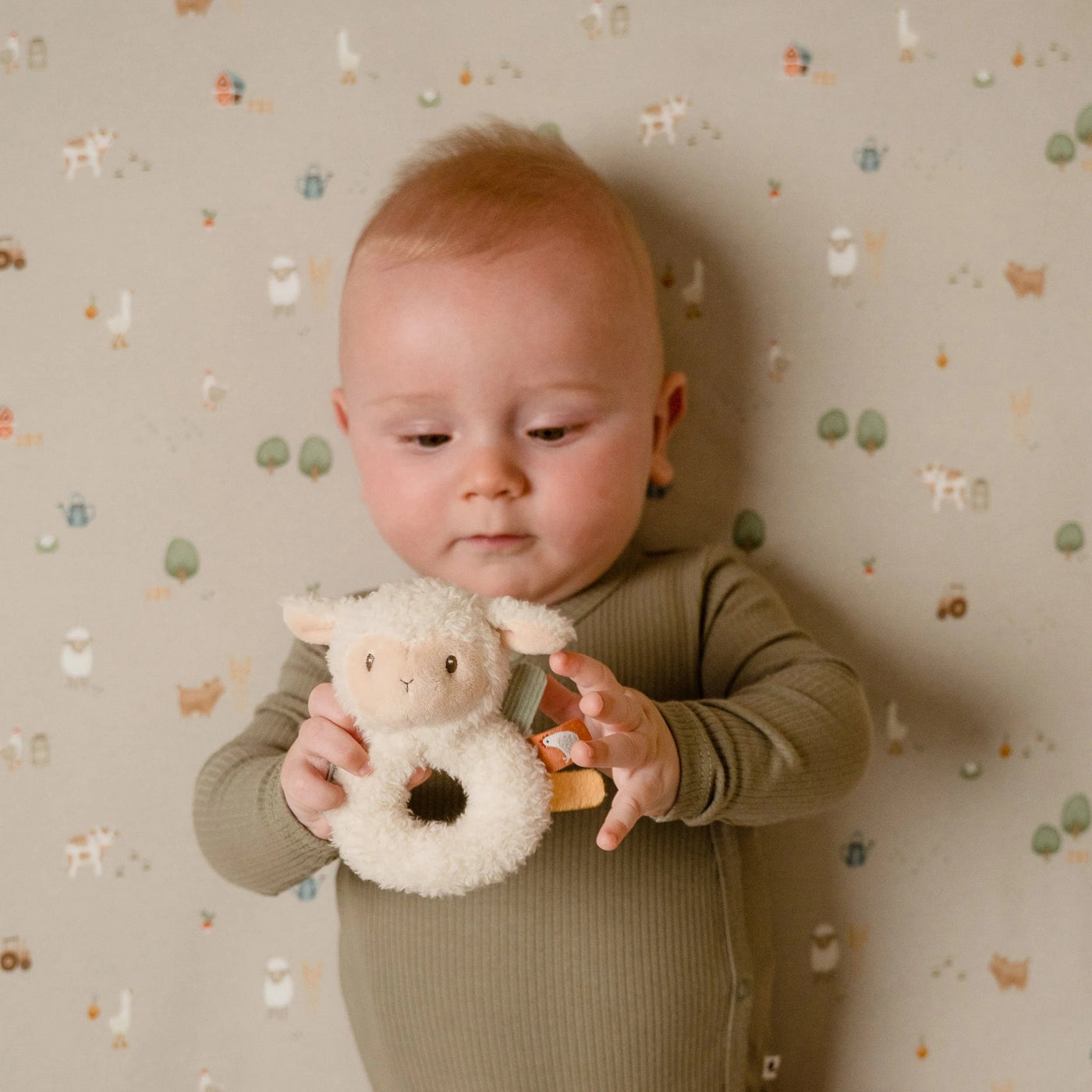 Little Dutch - Little Farm Ringrattle | Sheep Rattle Little Dutch 