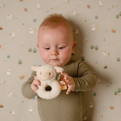 Little Dutch - Little Farm Ringrattle | Sheep Rattle Little Dutch 