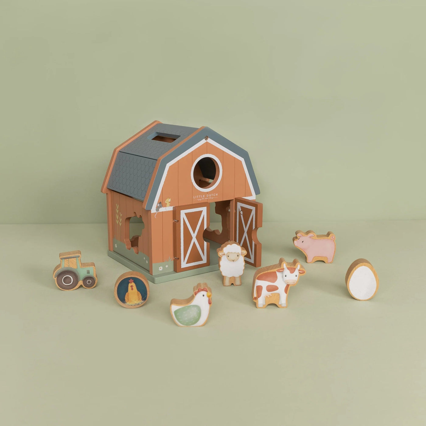 Little Dutch - Little Farm Shape Sorter Wooden Toy Little Dutch 