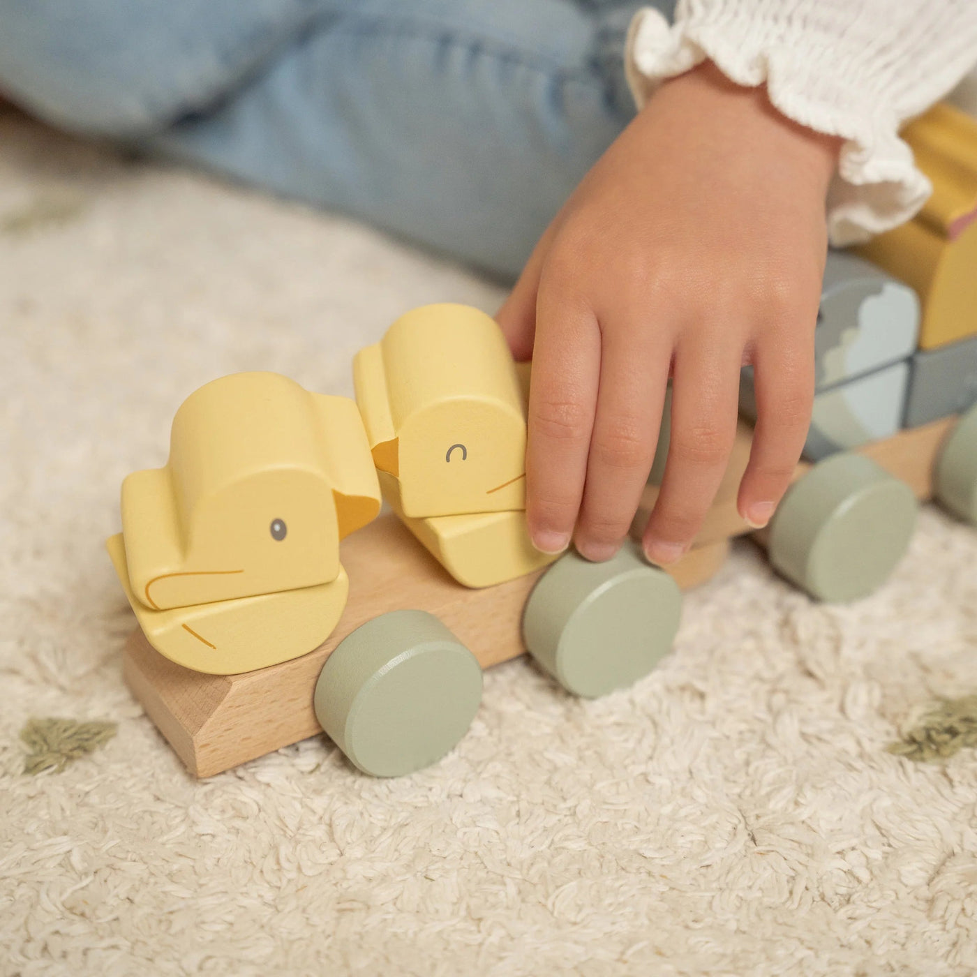 Little Dutch - Little Farm Stacking Train | Chicken Wooden Toy Little Dutch 