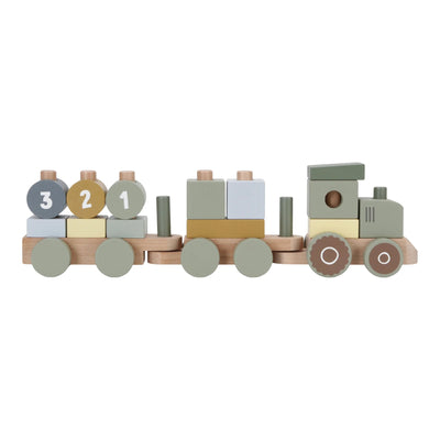 Little Dutch - Little Farm Stacking Train Tractor Wooden Toy Little Dutch 