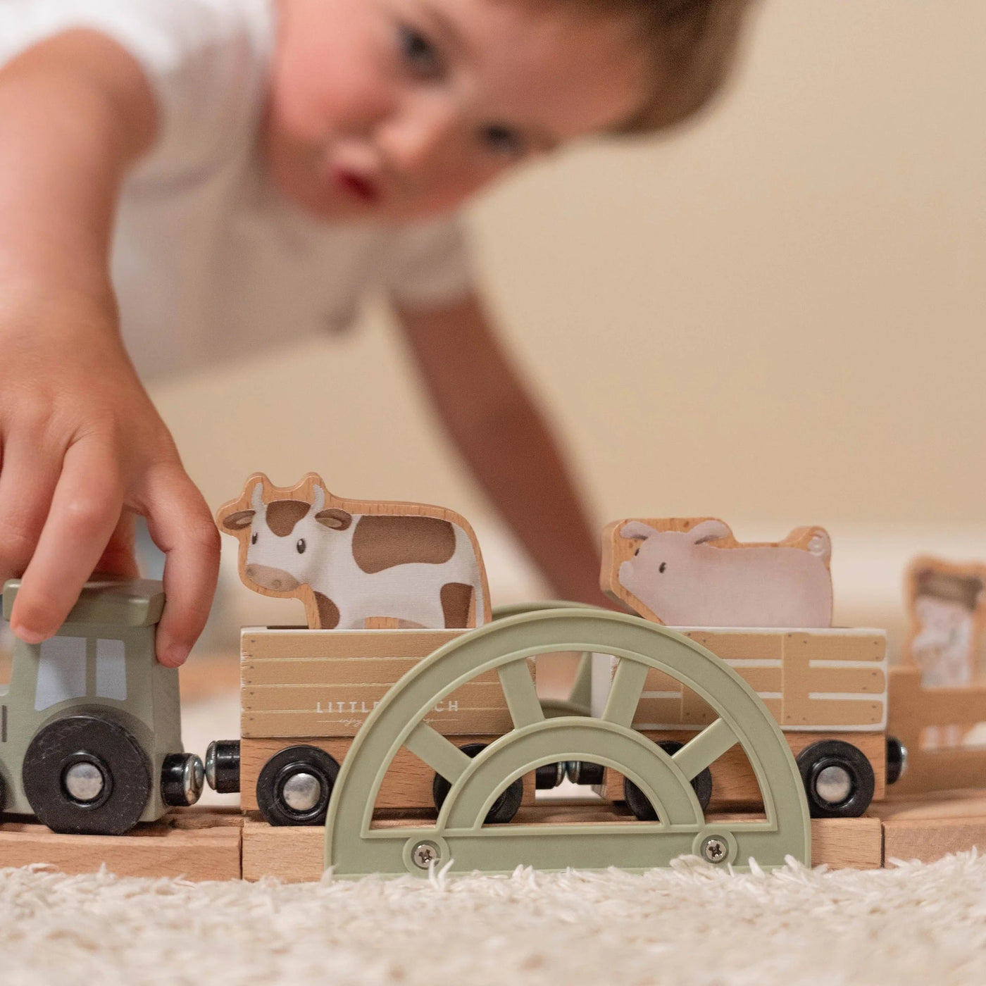 Little Dutch - Little Farm Wooden Train Track Wooden Toy Little Dutch 