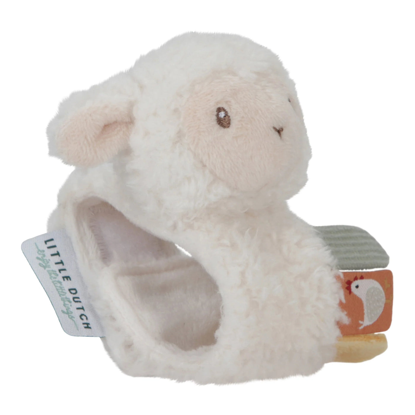 Little Dutch - Little Farm Wrist Rattle | Sheep Rattle Little Dutch 