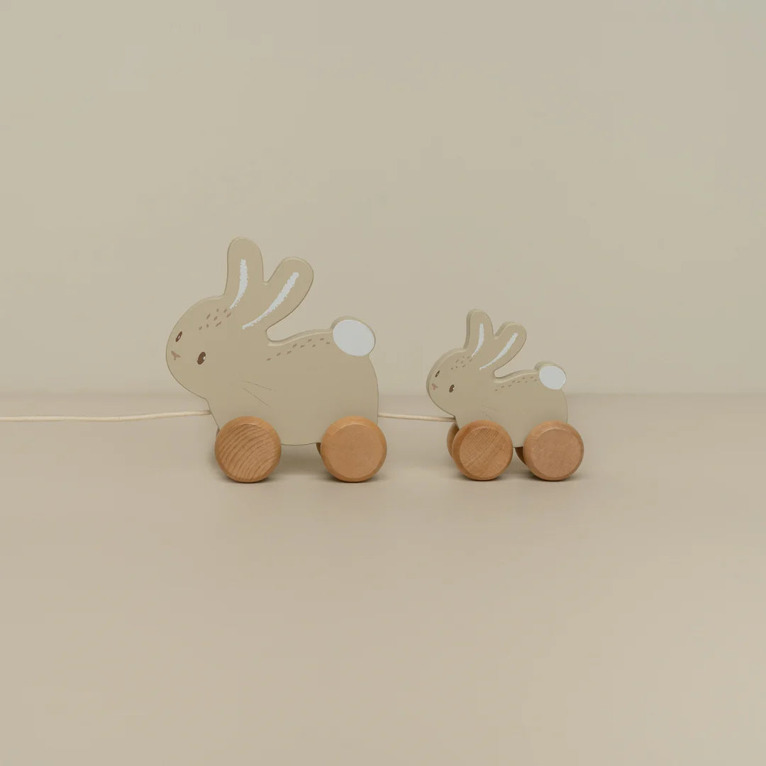 Little Dutch - Pull Along Bunnies | Baby Bunny Wooden Toy Little Dutch 