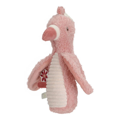 Little Dutch - Safari Friends Squeaker With Rattle | Flamingo