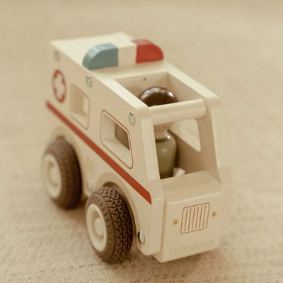Little Dutch - Vehicles Ambulance Wooden Toy Little Dutch 
