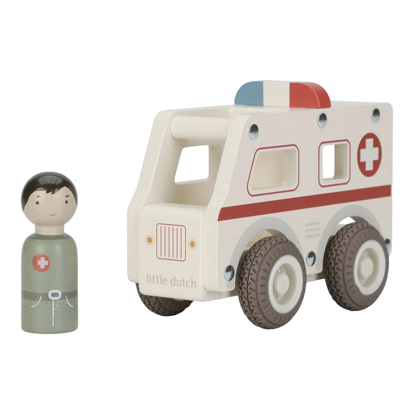 Little Dutch - Vehicles Ambulance Wooden Toy Little Dutch 