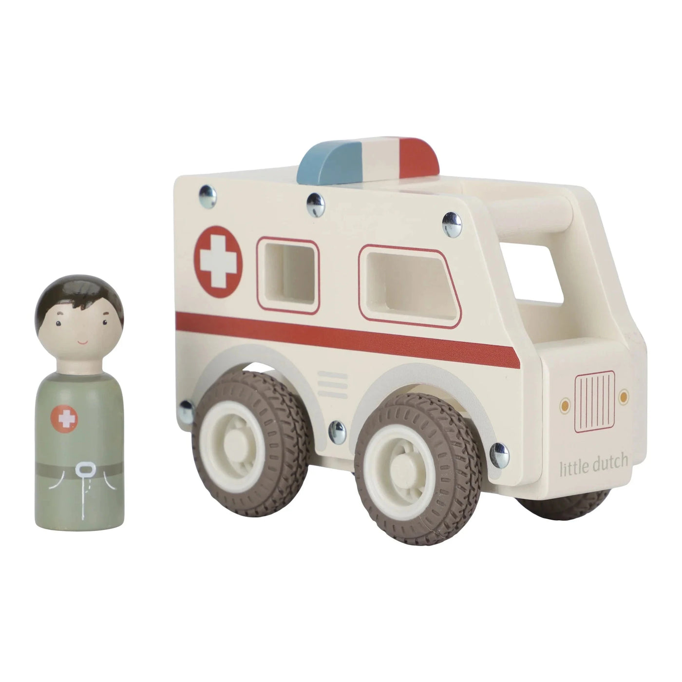 Little Dutch - Vehicles Ambulance Wooden Toy Little Dutch 