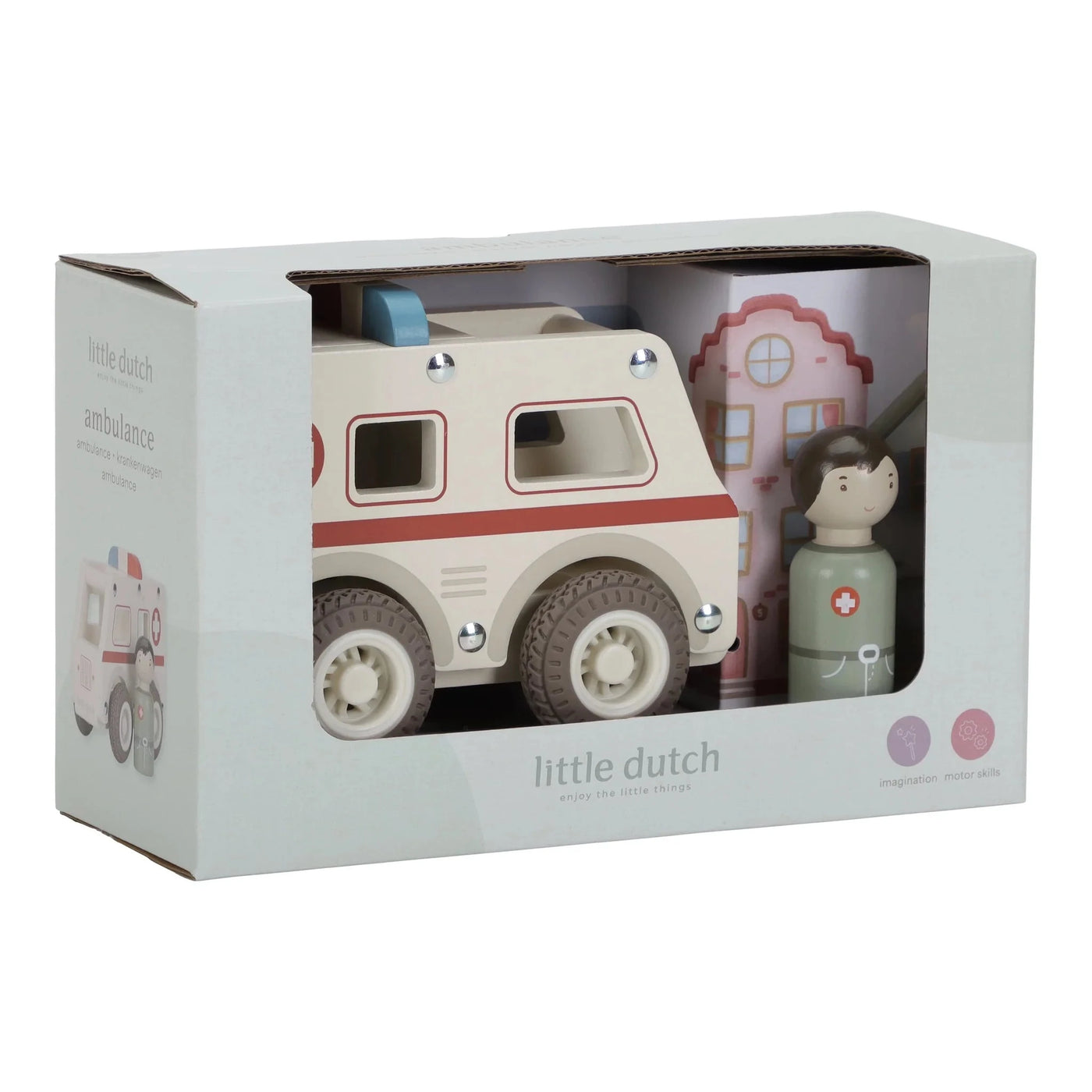 Little Dutch - Vehicles Ambulance Wooden Toy Little Dutch 
