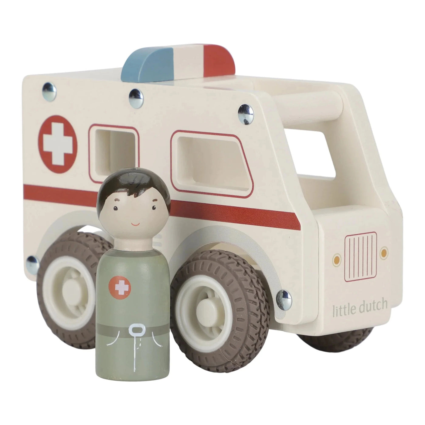 Little Dutch - Vehicles Ambulance Wooden Toy Little Dutch 