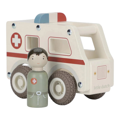 Little Dutch - Vehicles Ambulance Wooden Toy Little Dutch 