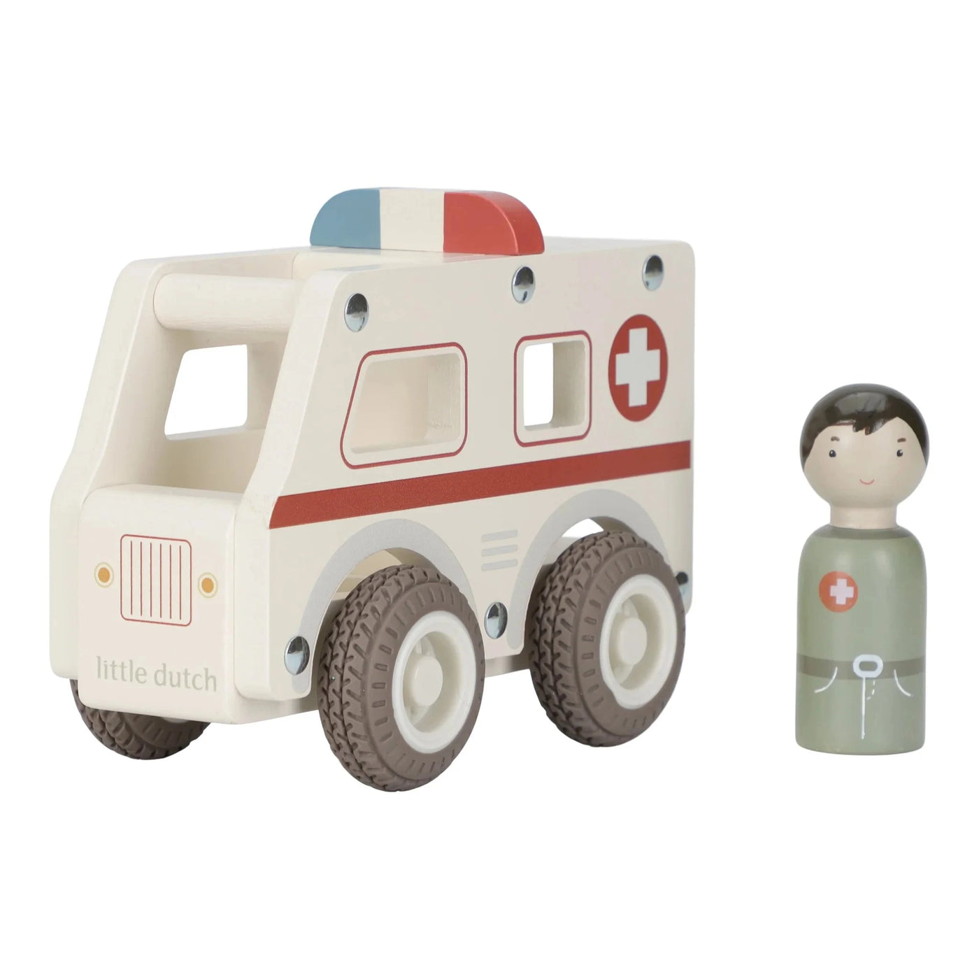 Little Dutch - Vehicles Ambulance Wooden Toy Little Dutch 