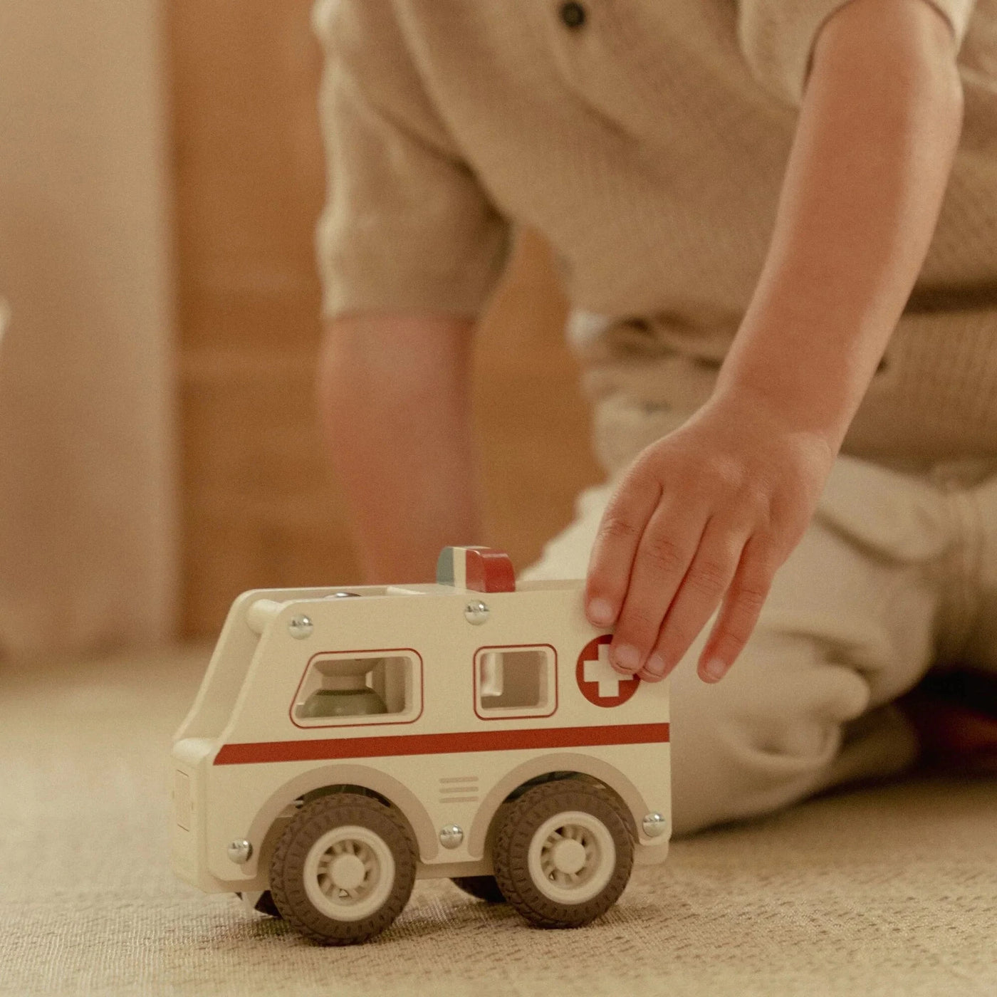 Little Dutch - Vehicles Ambulance Wooden Toy Little Dutch 