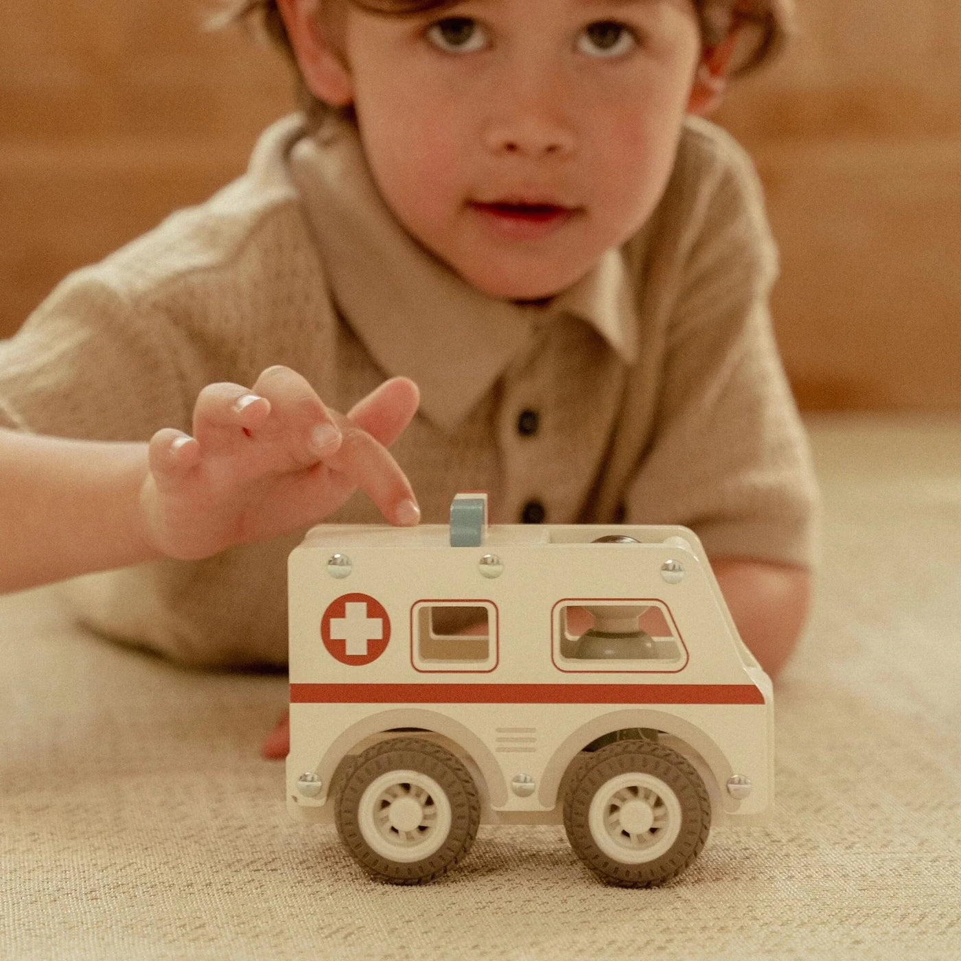 Little Dutch - Vehicles Ambulance Wooden Toy Little Dutch 