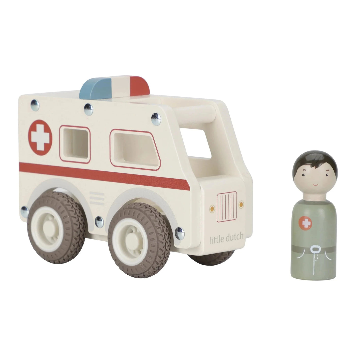 Little Dutch - Vehicles Ambulance Wooden Toy Little Dutch 