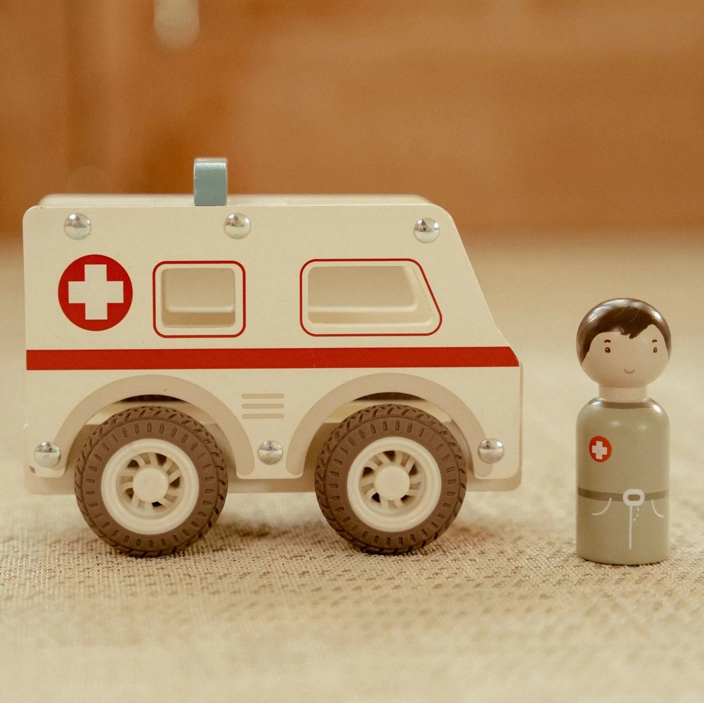 Little Dutch - Vehicles Ambulance Wooden Toy Little Dutch 