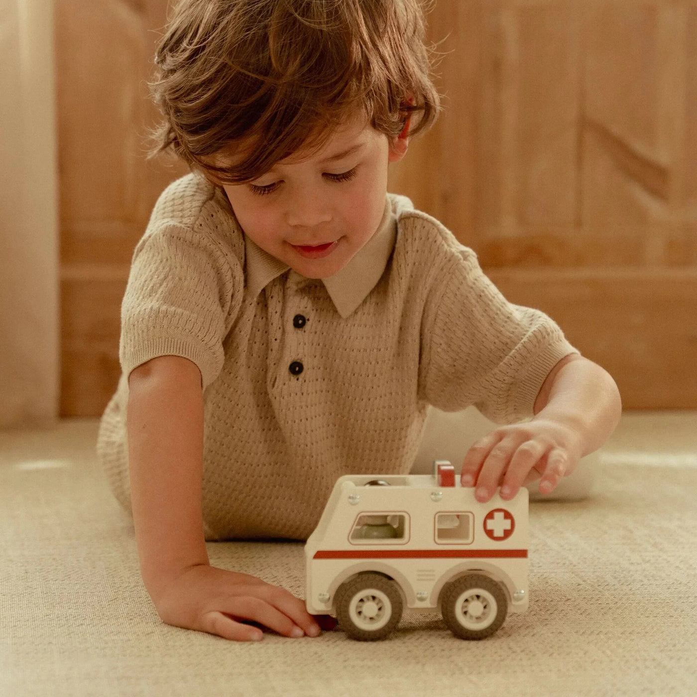 Little Dutch - Vehicles Ambulance Wooden Toy Little Dutch 