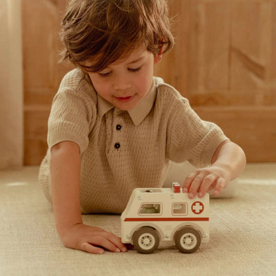 Little Dutch - Vehicles Ambulance Wooden Toy Little Dutch 