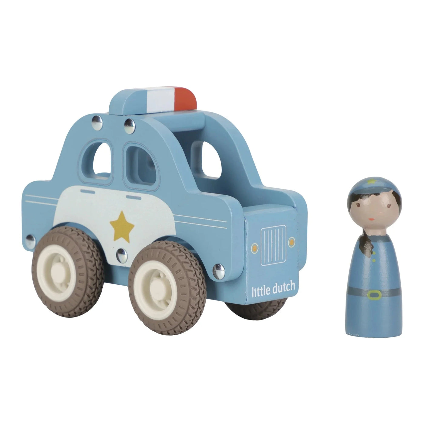 Little Dutch - Vehicles Police Car Wooden Toy Little Dutch 