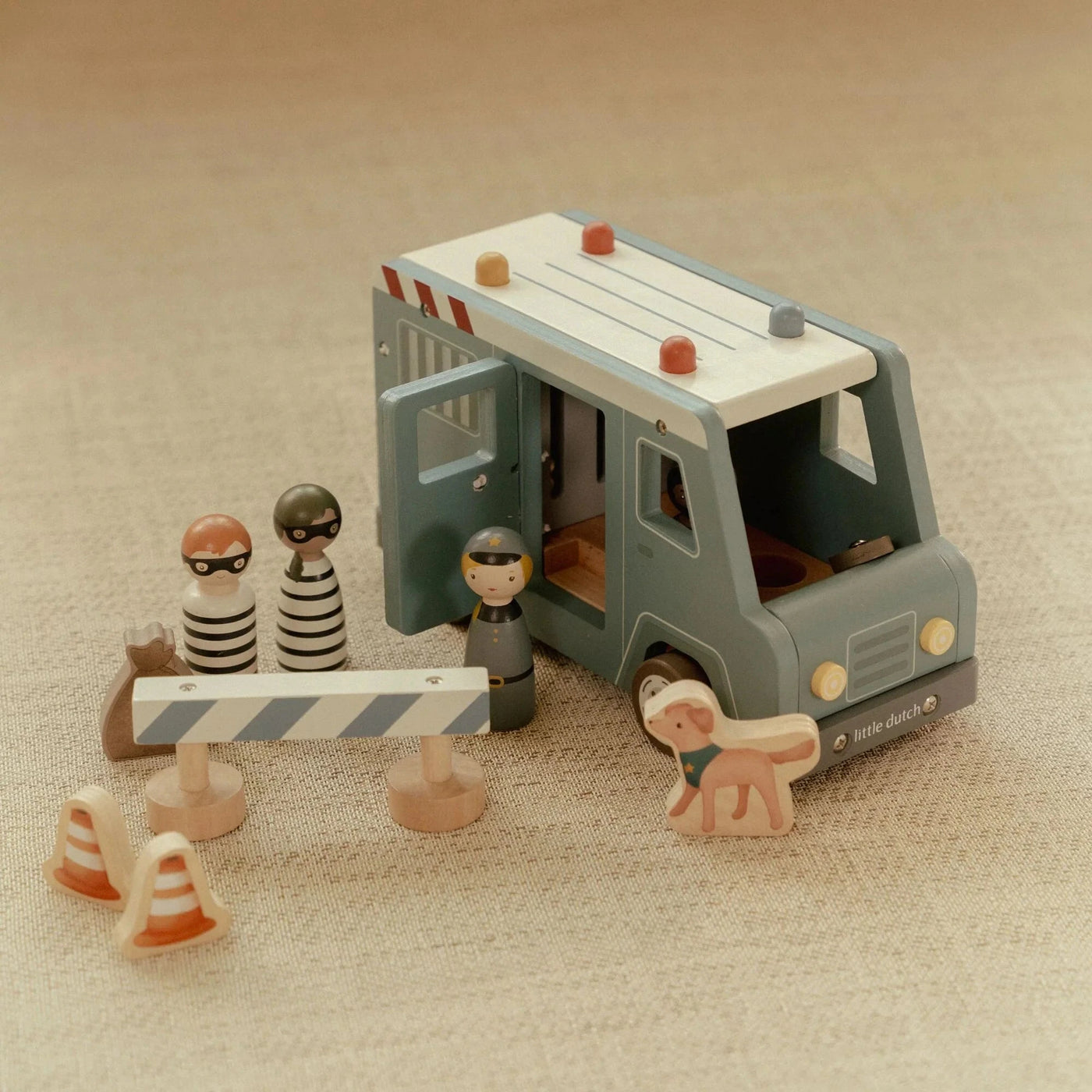Little Dutch - Vehicles Police Van Wooden Toy Little Dutch 