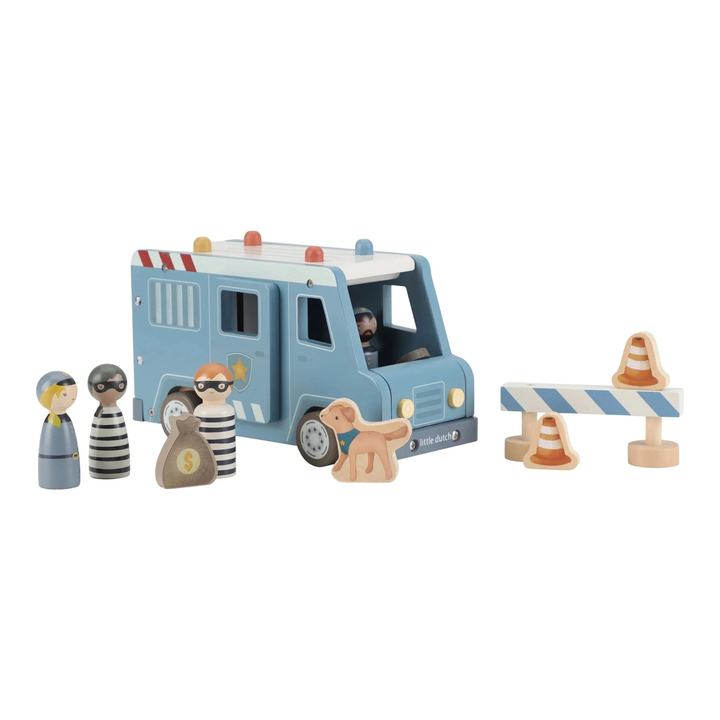 Little Dutch - Vehicles Police Van Wooden Toy Little Dutch 