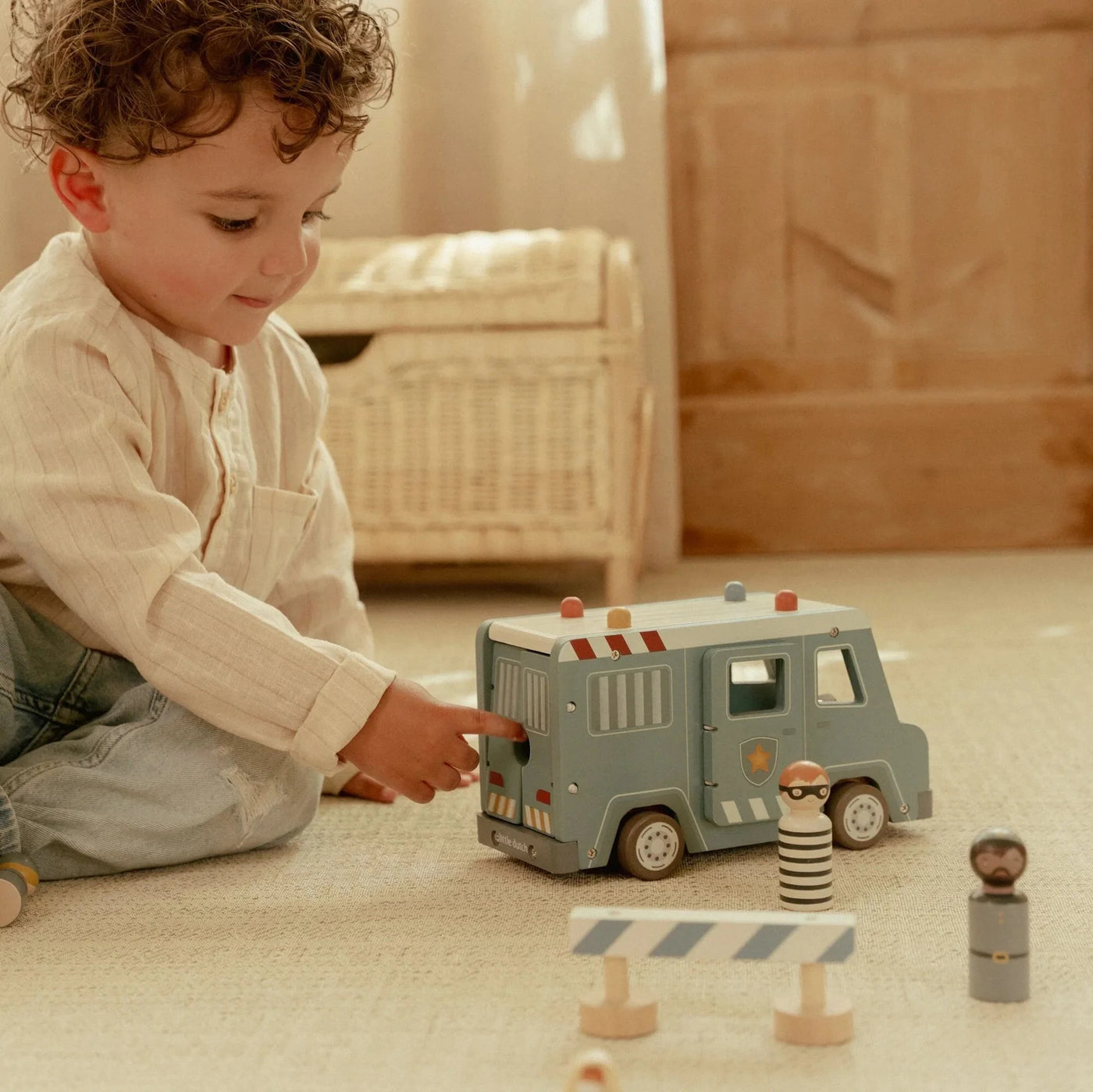 Little Dutch - Vehicles Police Van Wooden Toy Little Dutch 