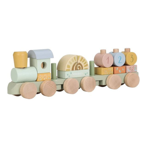Little Dutch - Wooden Block Train | Safari Friends