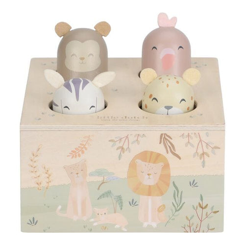 Little Dutch - Wooden Pop Up Toy | Safari Friends