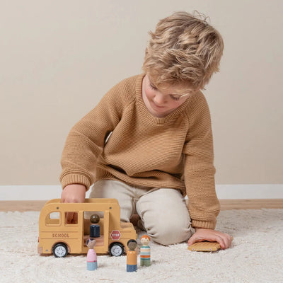 Little Dutch - Wooden School Bus Wooden Toy Little Dutch 