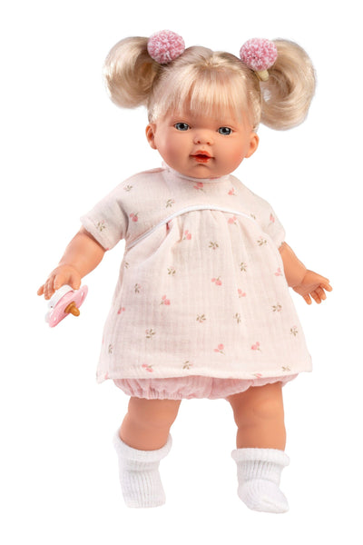 Llorens - Doll | Roberta Pink with Flowers Doll Llorens 