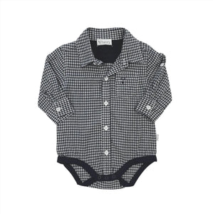 Love Henry - Baby Boys Dress Shirt Romper Gingham