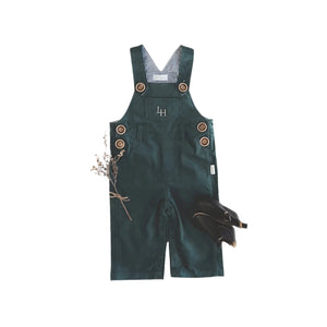 Love Henry - Baby Boys Roy Dungaree - Green Corduroy