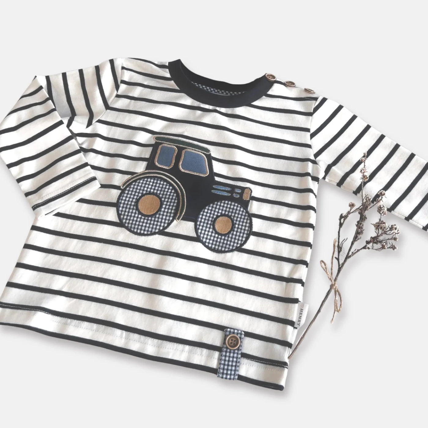 Love Henry - Boys LS Applique Tee | Tractor Long Sleeve T-Shirt Love Henry 