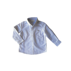 Love Henry - Boys Oxford Dress Shirt | Navy Pinestripe