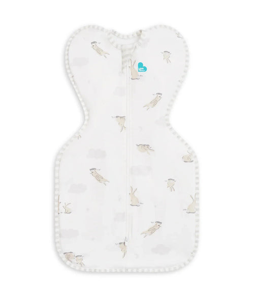 Love To Dream - Stretch Cotton Swaddle UP 1.0 TOG | Cloud Bunnies White