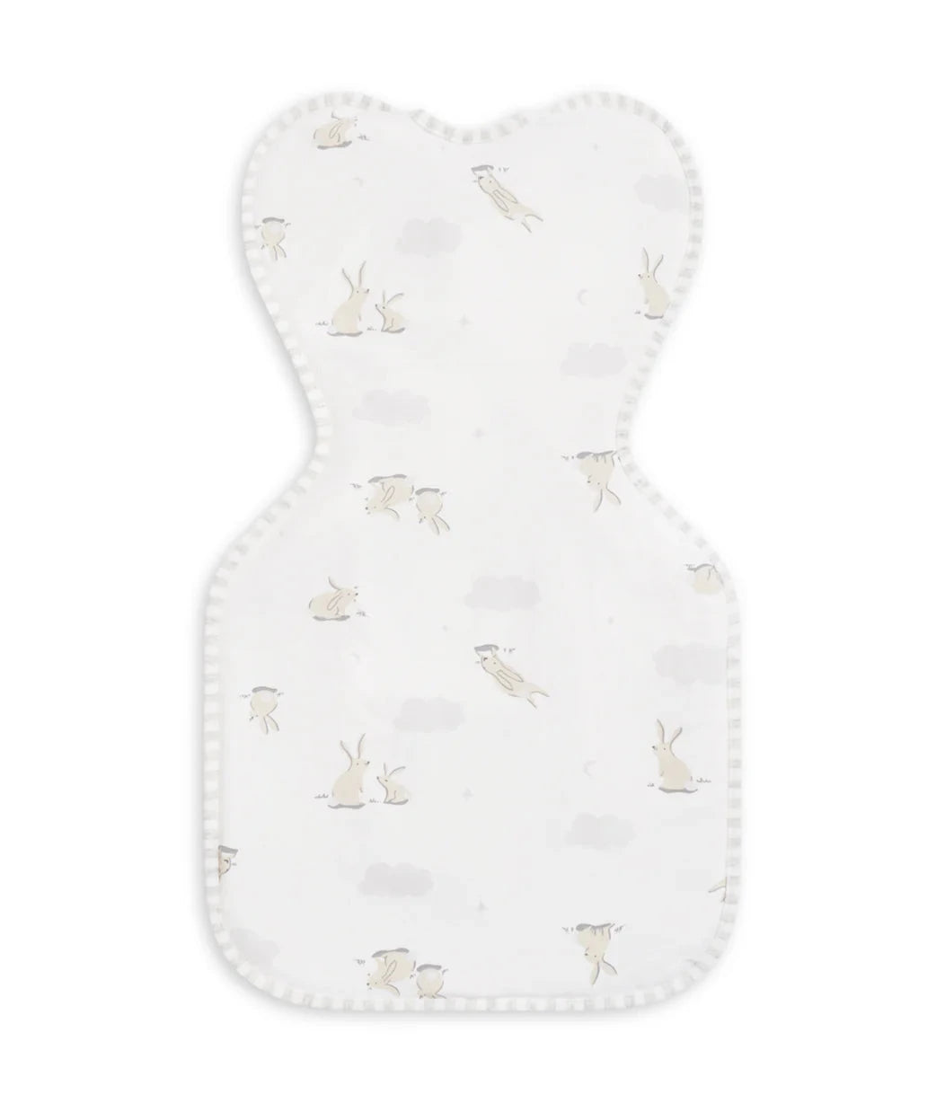 Love To Dream - Stretch Cotton Swaddle UP 1.0 TOG | Cloud Bunnies White Swaddles Love To Dream 