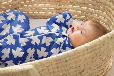 Love To Dream - Stretch Cotton Swaddle UP 1.0 TOG | Cobalt Paperbirds Swaddles Love To Dream 