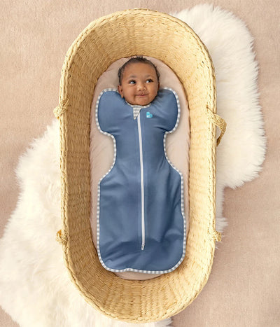 Love To Dream - Stretch Cotton Swaddle UP 1.0 TOG | Denim Swaddles Love To Dream 