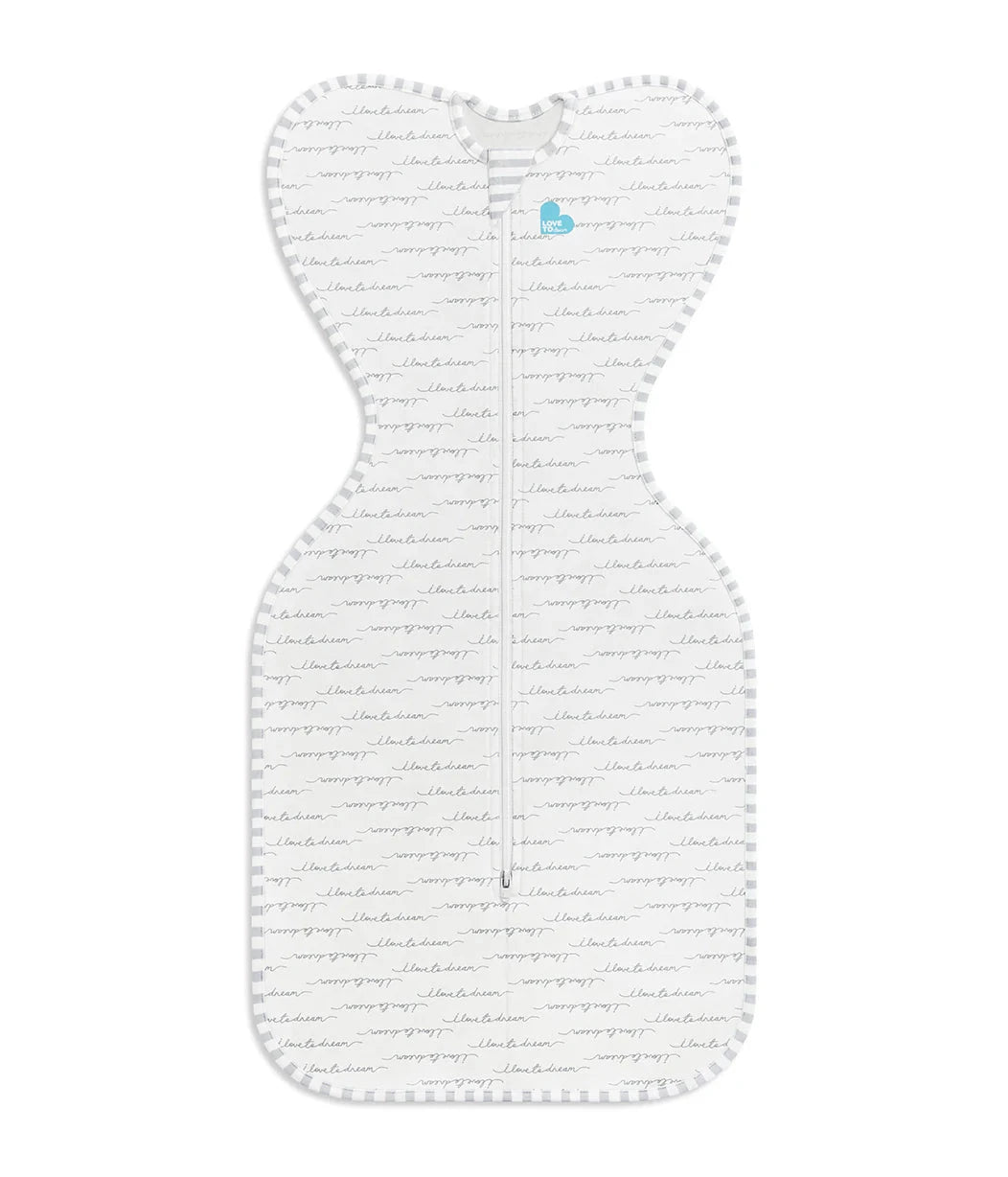 Love To Dream - Stretch Cotton Swaddle UP 1.0 TOG | Dreamer White Swaddles Love To Dream 