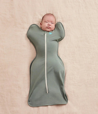 Love To Dream - Stretch Cotton Swaddle UP 1.0 TOG | Olive Swaddles Love To Dream 