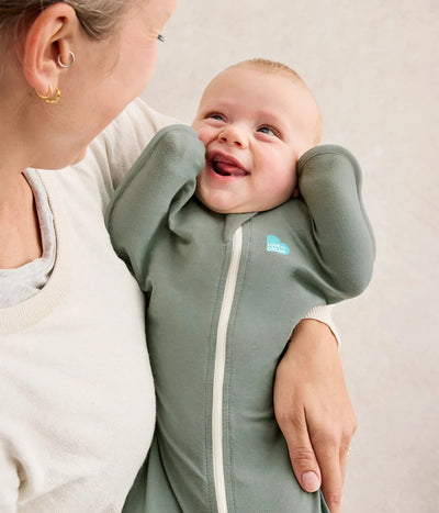 Love To Dream - Stretch Cotton Swaddle UP 1.0 TOG | Olive Swaddles Love To Dream 