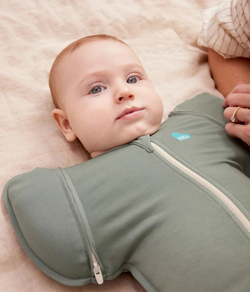 Love To Dream - Swaddle UP Transition Bag 1.0 TOG | Deep Olive Swaddles Love To Dream 