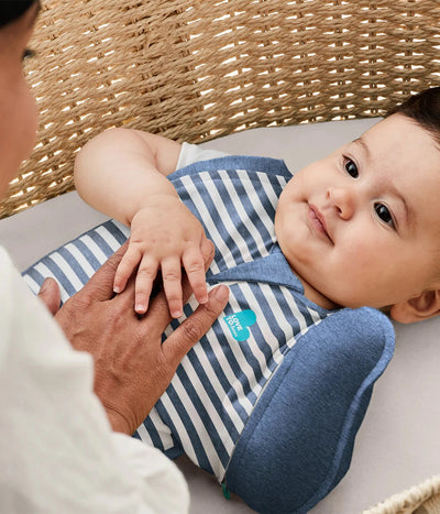 Love To Dream - Swaddle UP Transition Bag 1.0 TOG | Denim Stripe Swaddles Love To Dream 