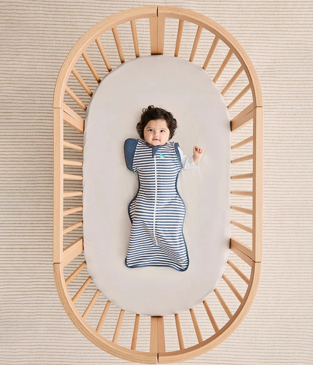 Love To Dream - Swaddle UP Transition Bag 1.0 TOG | Denim Stripe Swaddles Love To Dream 