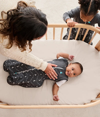 Love To Dream - Swaddle UP Transition Bag 1.5 TOG | Moon and Back Charcoal Swaddles Love To Dream 