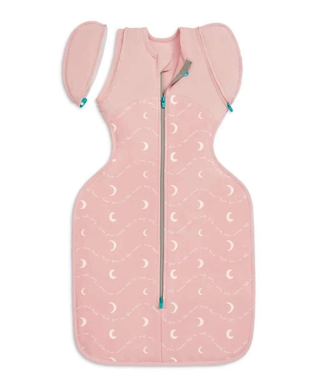 Love To Dream - Swaddle UP Transition Bag 1.5 TOG | Moon and Back Dusty Pink Swaddles Love To Dream 
