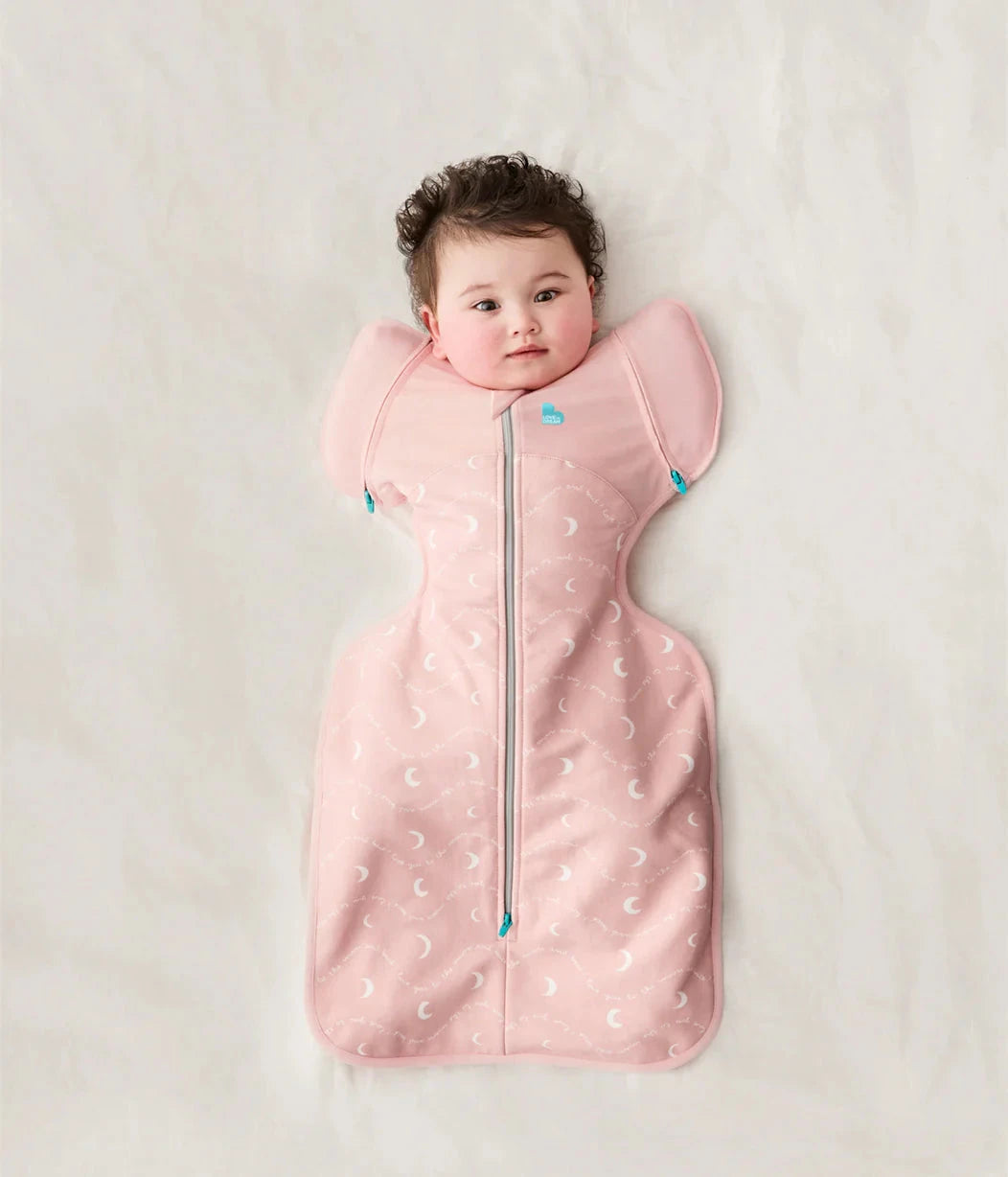 Love To Dream - Swaddle UP Transition Bag 1.5 TOG | Moon and Back Dusty Pink Swaddles Love To Dream 