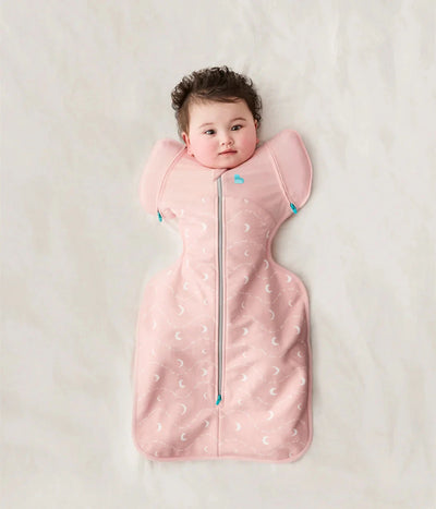 Love To Dream - Swaddle UP Transition Bag 1.5 TOG | Moon and Back Dusty Pink Swaddles Love To Dream 