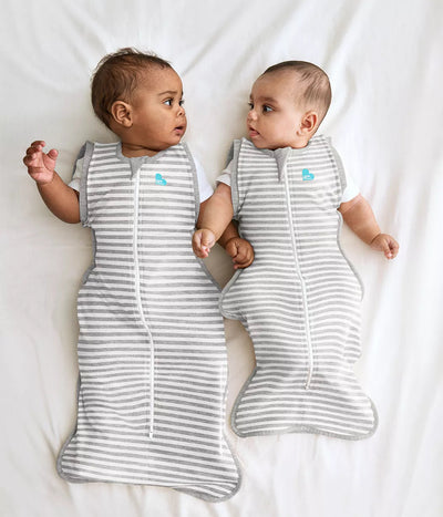 Love To Dream - Swaddle UP Transition Bag Grey Stripe Swaddles Love To Dream 