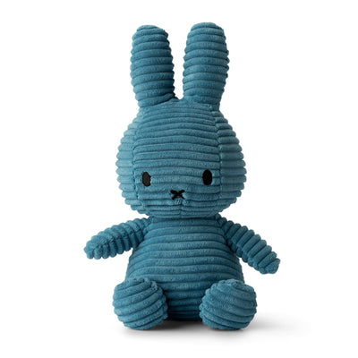 Miffy Sitting Corduroy Aviator Blue - 23cm Soft Toy Miffy 